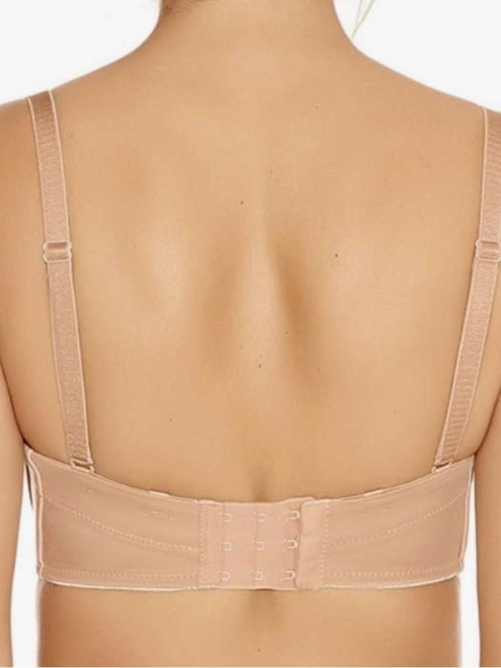 NWT new NIP Fantasie bra FL 4530 smoothing strapless w straps 32DD nude. Beige - Picture 4 of 9